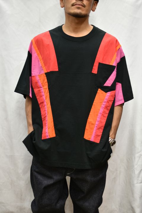 ナイロン 切り替えTシャツ