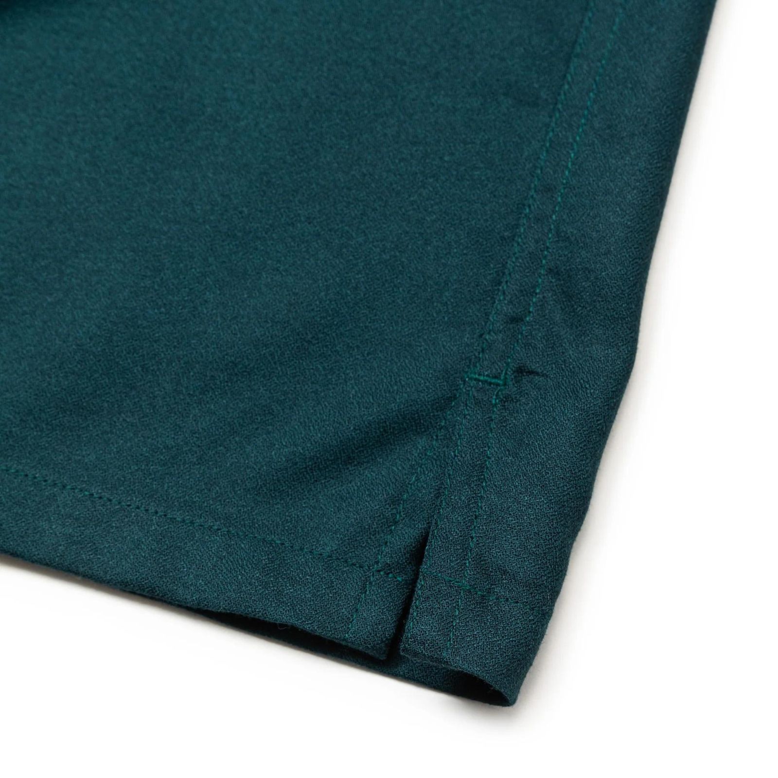 EMBROIDERY "BLATANT LOCALISM" OPEN COLLAR SH (GREEN) / オープンカラーシャツ