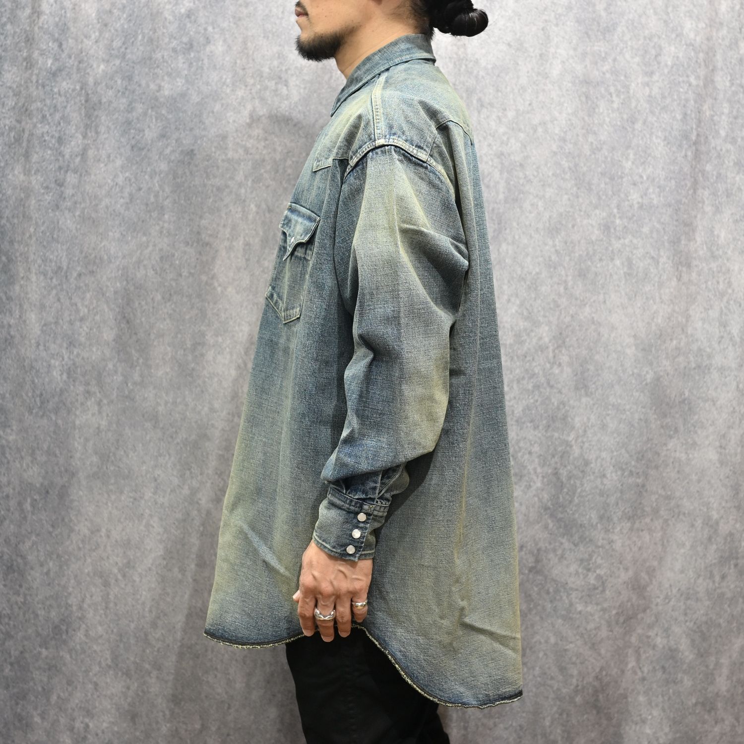 LV DENIM BIG WESTERN SHIRTS （USD） / USネイビー デニムトラウザー （インディゴ） 2026SS-PT4-YT
