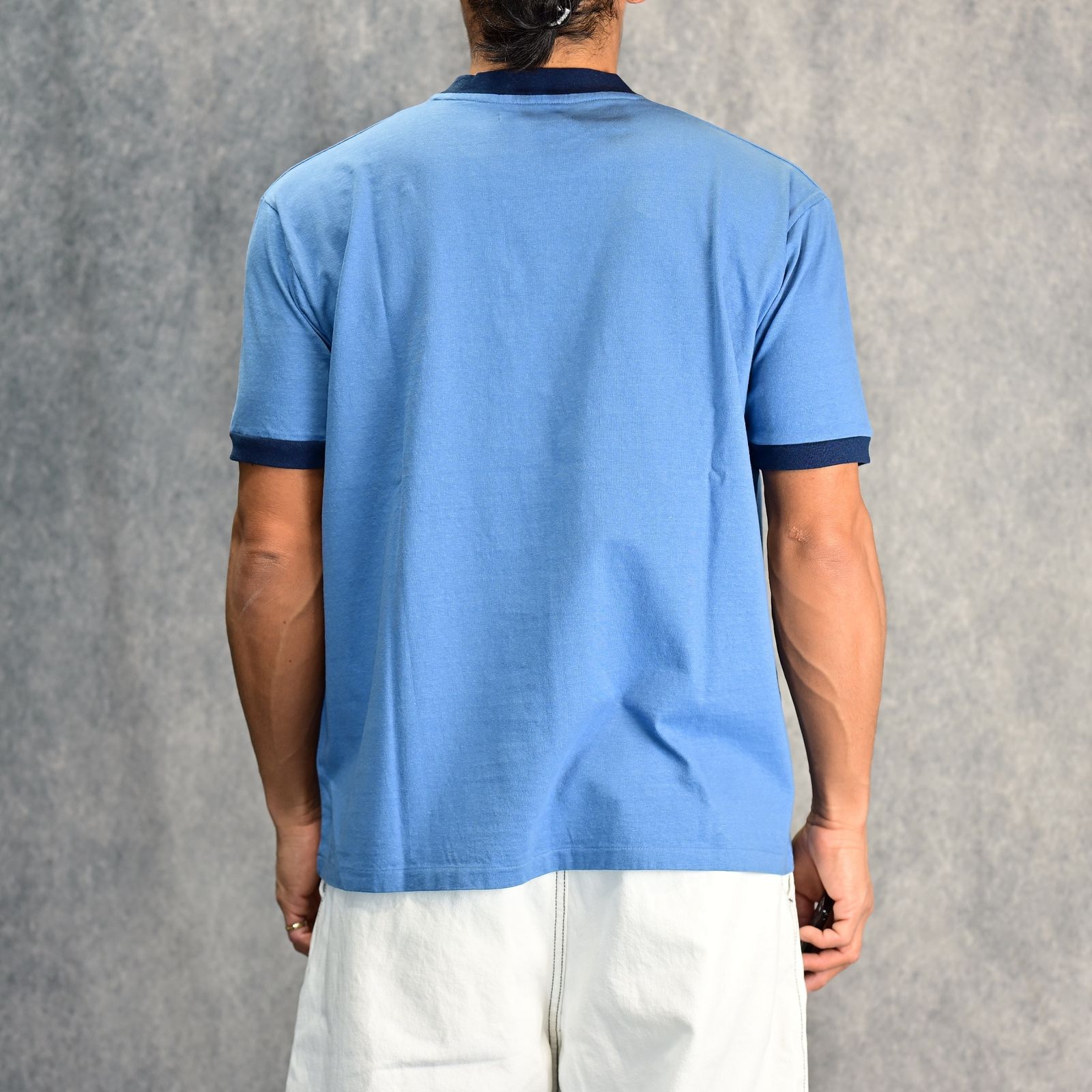 SHIRLEYS Ringerneck T-SH （BPT） /  リンガー プリントTシャツ （ブルー） 2503-4003