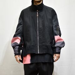 ミクスチャーブルゾン / LB22AW-BL01-KTBD (BLACK×ROSE)