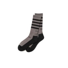 CALEE Logo line socks (Gray) / ライン ソックス