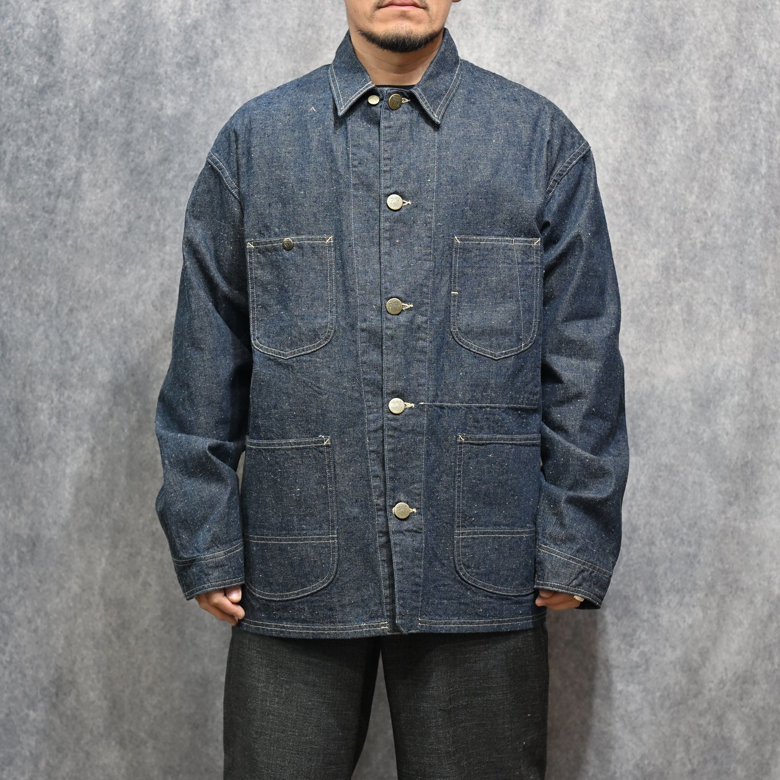 #024 LE CHORE JACKET ONE-WASHED （INDIGO） / カバーオール （インディゴ） 2026SSJK-YY-0012