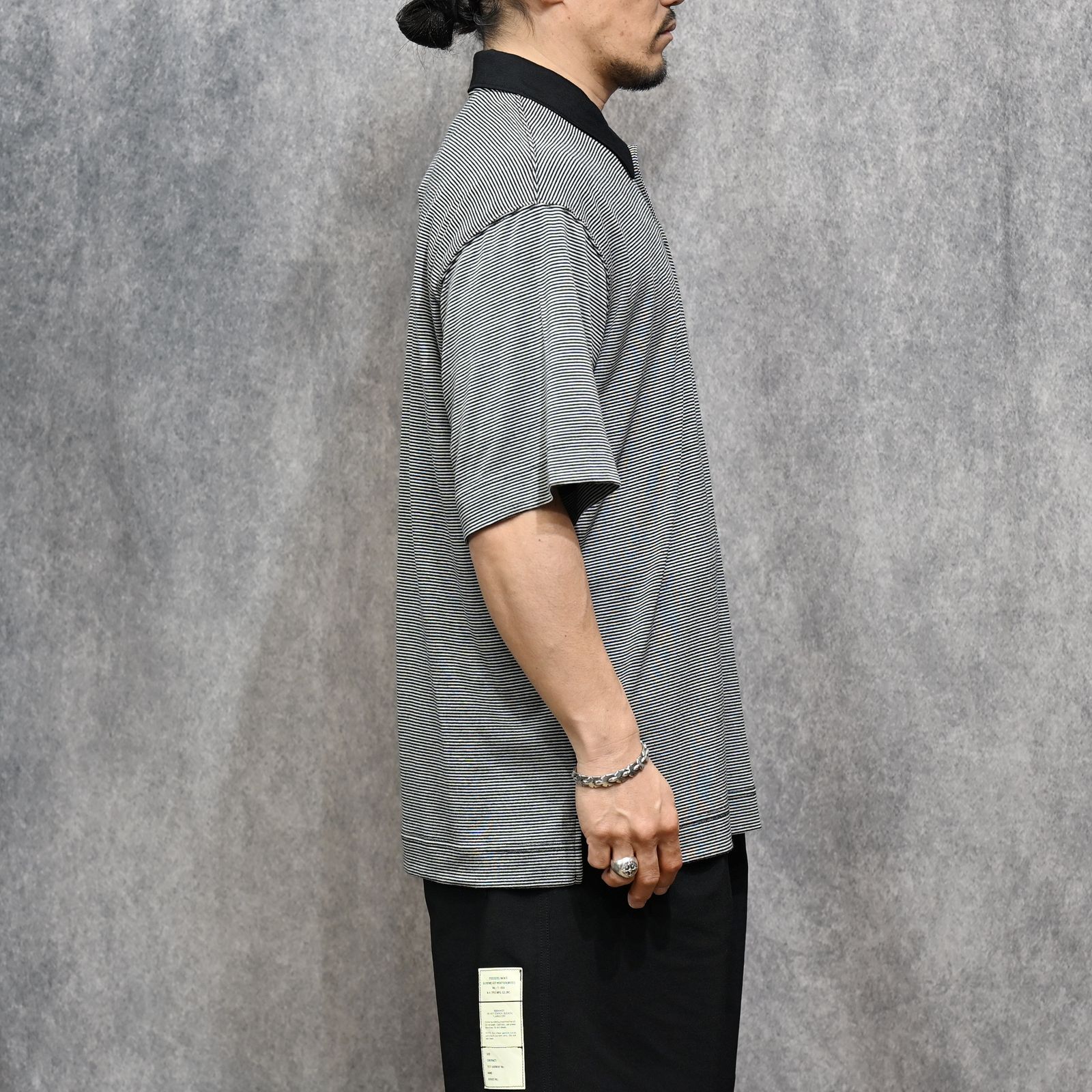 POLO SHIRT （BK BORDER / ブラックボーダー）｜ポロシャツ｜2261-CS57-019
