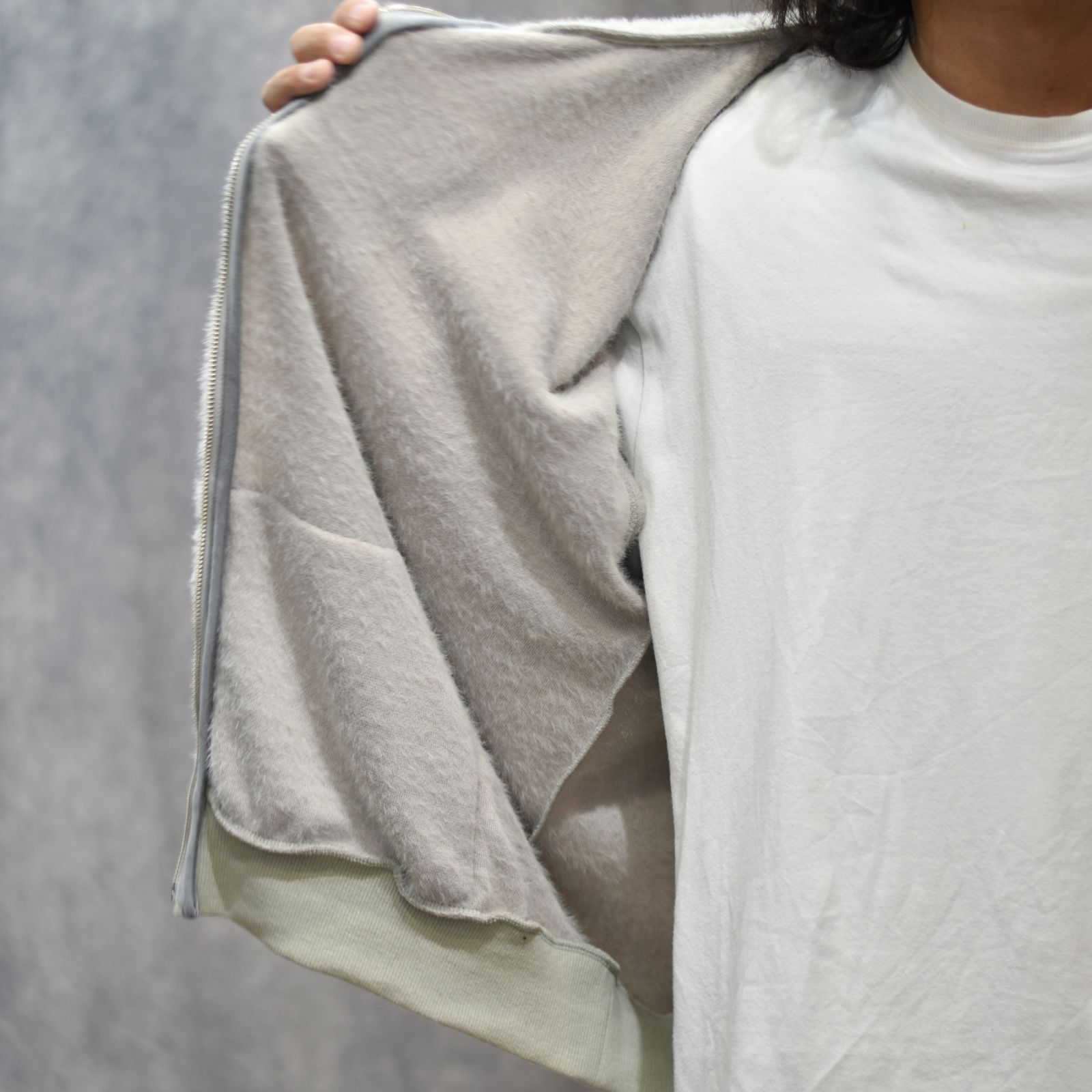 TEDDY BEAR HOODED SWEATER (MINT)｜テディベア スウェットパーカー｜PD25AC01
