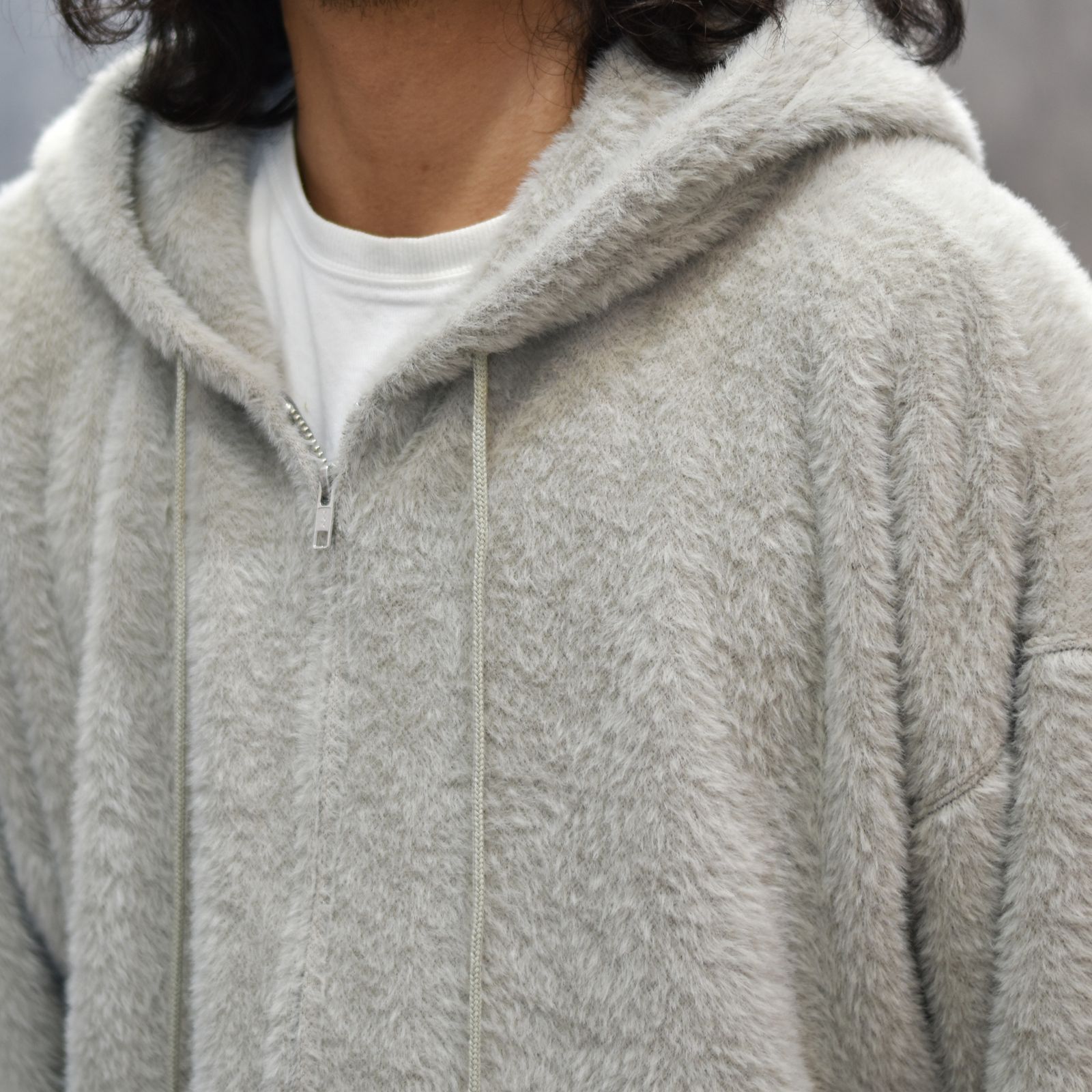 TEDDY BEAR HOODED SWEATER (MINT)｜テディベア スウェットパーカー｜PD25AC01