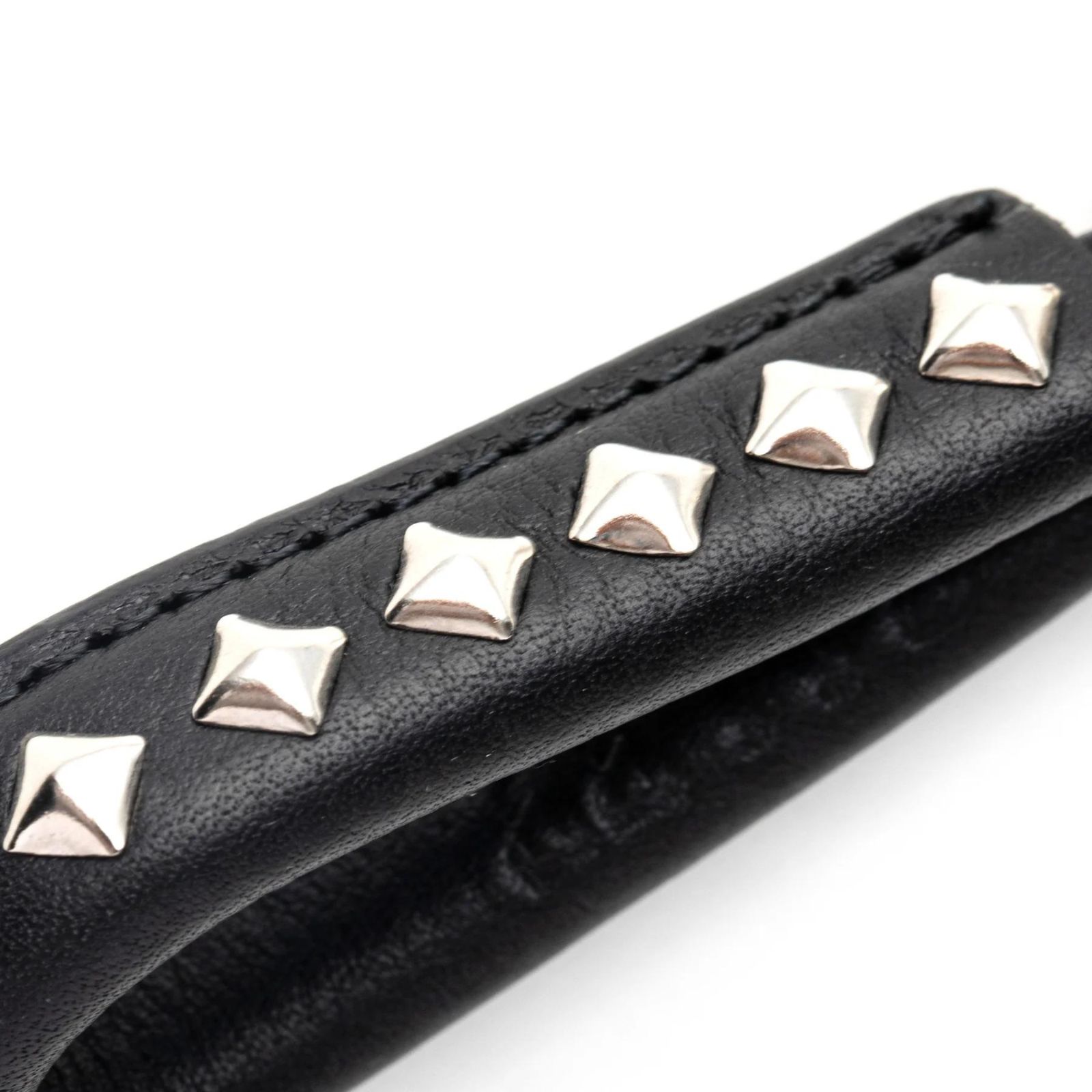 STUDS LEATHER ASSORT KEY RING ＜TYPE I＞ D (Black) / スタッズ レザー アソート キーリング