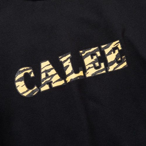 Tiger pattern CALEE logo L/S t-shirt