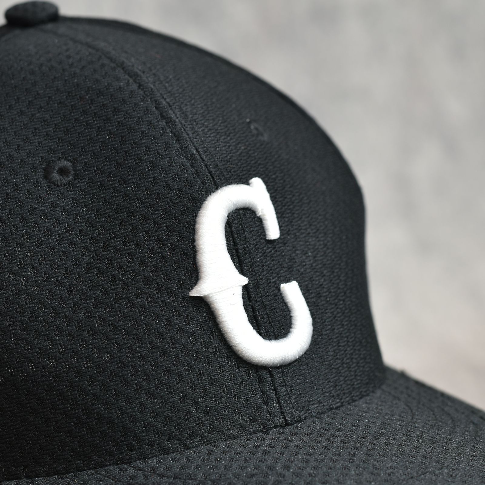 C LOGO REPLICA CAP (BLACK)｜メッシュ ベースボールキャップ｜CL-26SS046