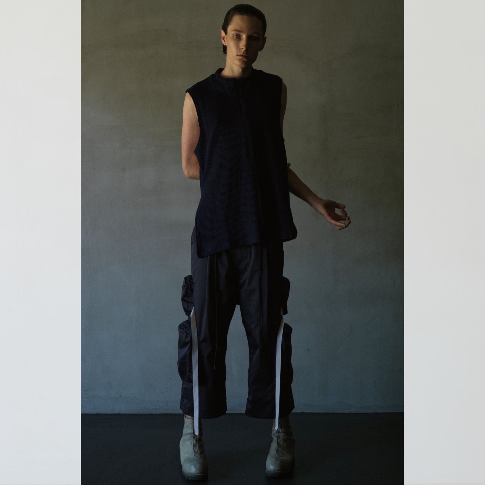 form 7 cargo pants (NAVY) / カーゴパンツ