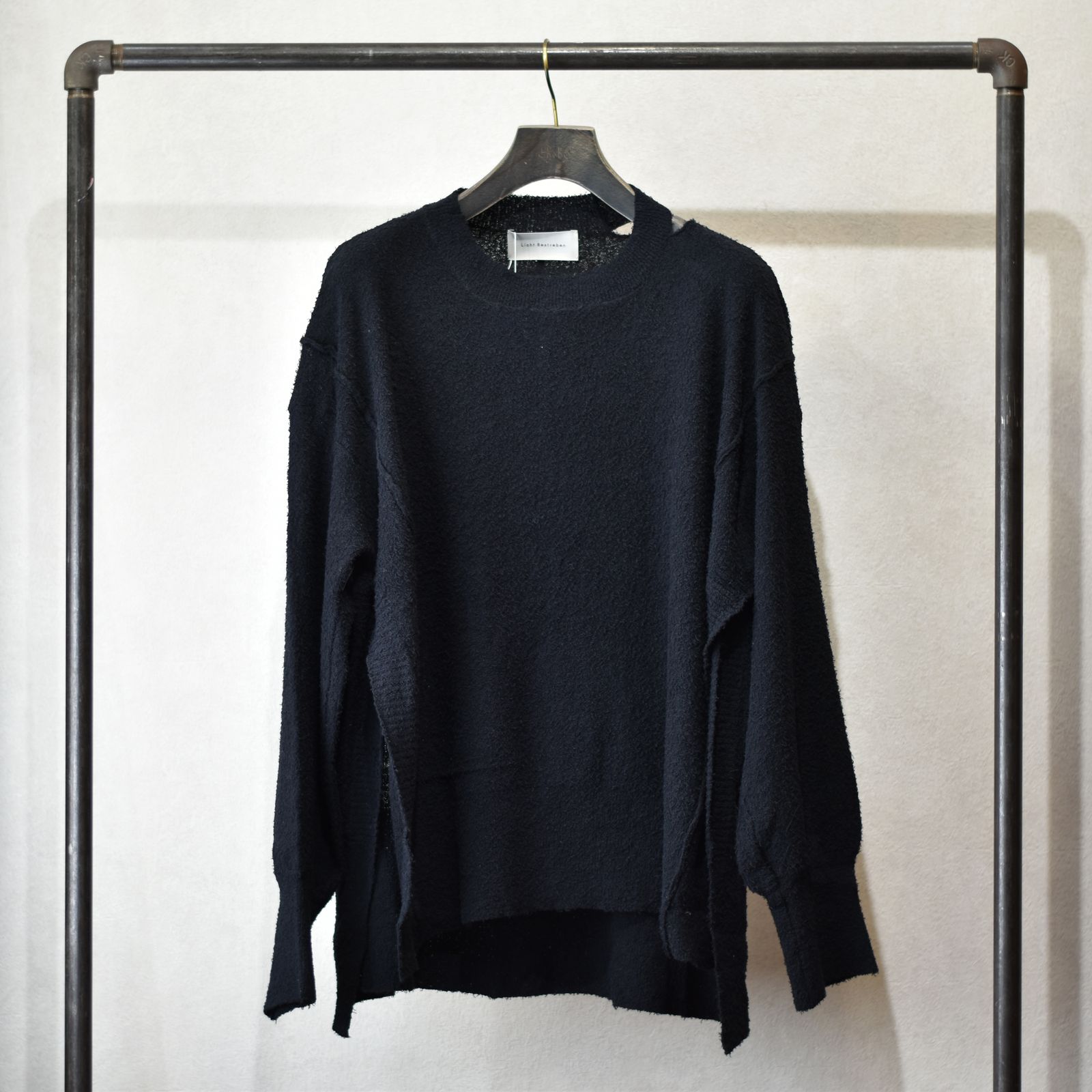 オーバーサイズ ニットプルオーバー / LB23SS-KN02-PL (BLACK)