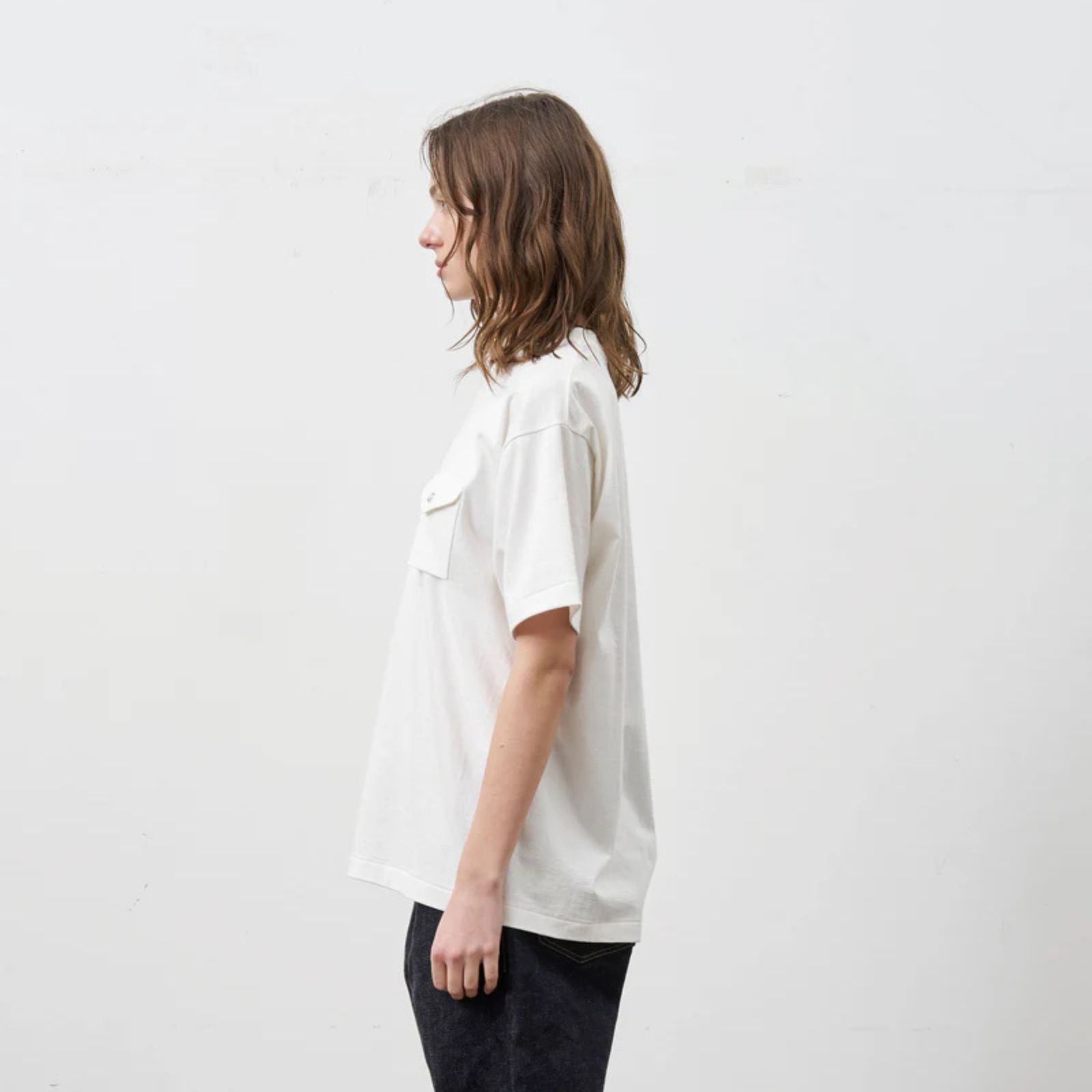 Y1935 POCKET TEE （WHITE）｜ ポケット Tシャツ （ホワイト） 602-261-14