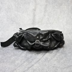JPNショルダー + ステアレザー BAG （BLACK） / スリーピン ミリタリーバッグ （ブラック） HL-I056-777-1