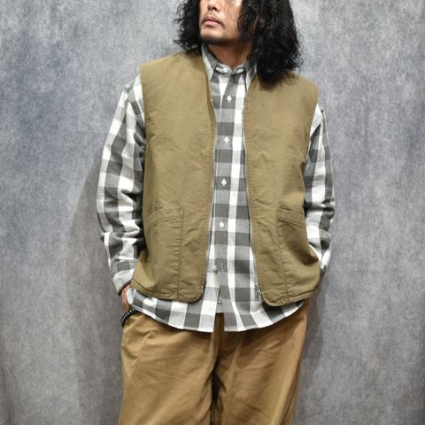 ZIP VEST (OLIVE)｜ジップベスト｜CL-26SS023
