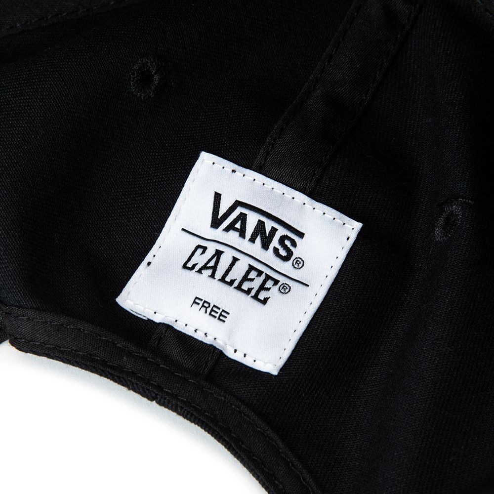 CALEE - CALEE × VANS FOL Wappen cap (Black) / ヴァンズ