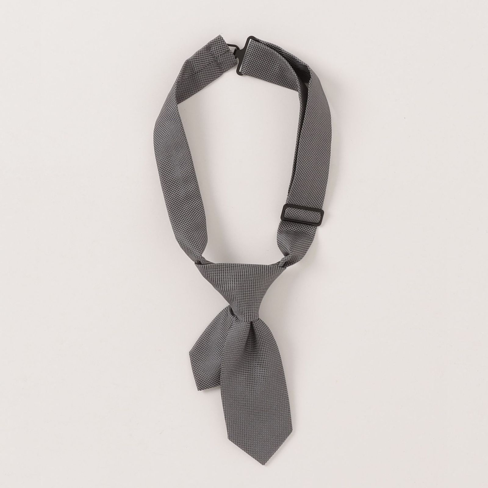 KNOT TIE （GRAY） /  フック式 ネクタイ （グレー）