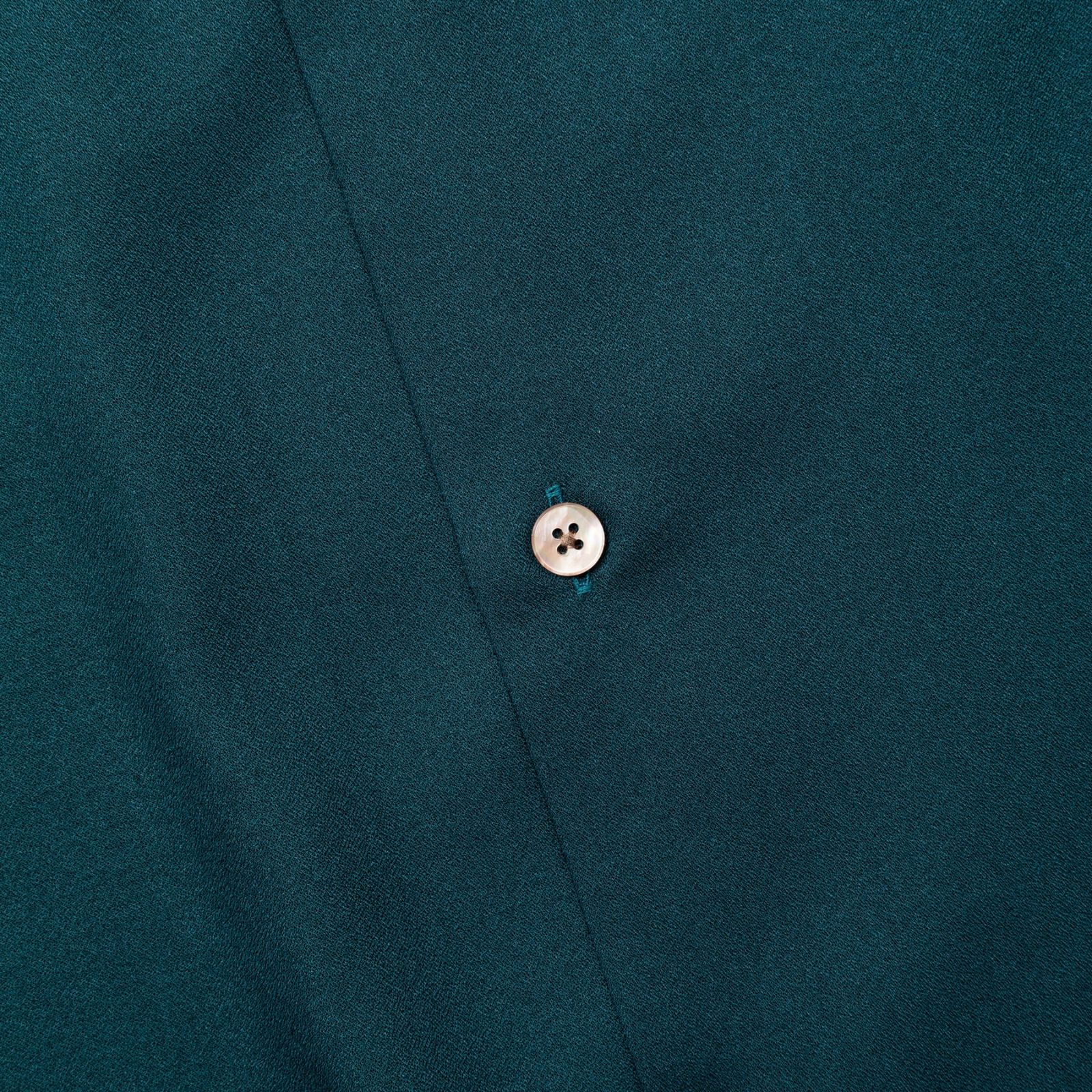 EMBROIDERY "BLATANT LOCALISM" OPEN COLLAR SH (GREEN) / オープンカラーシャツ