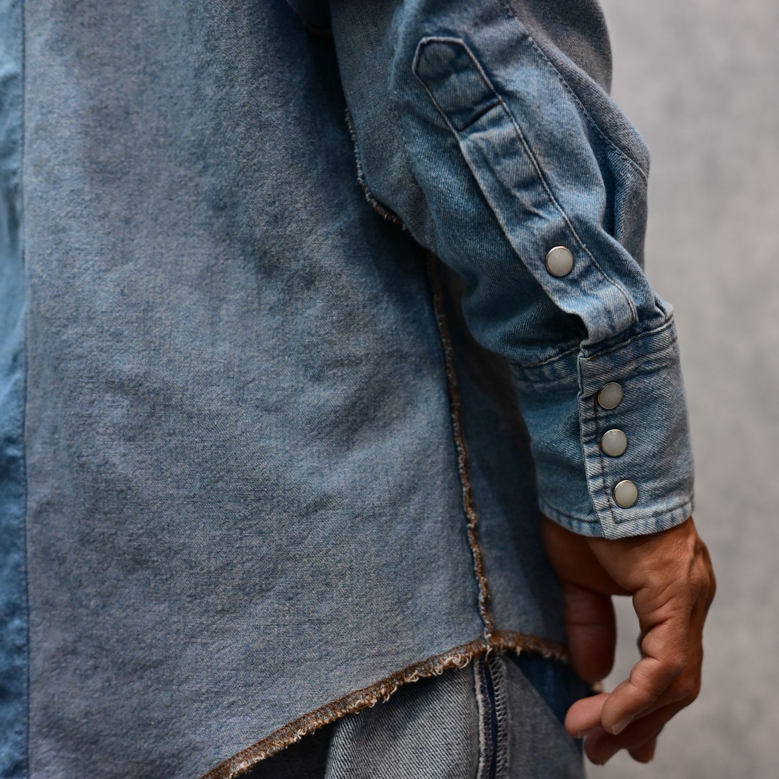 OLD PARK×MINEDENIM Inside out Western SH （USS） / MND-25SSOP001