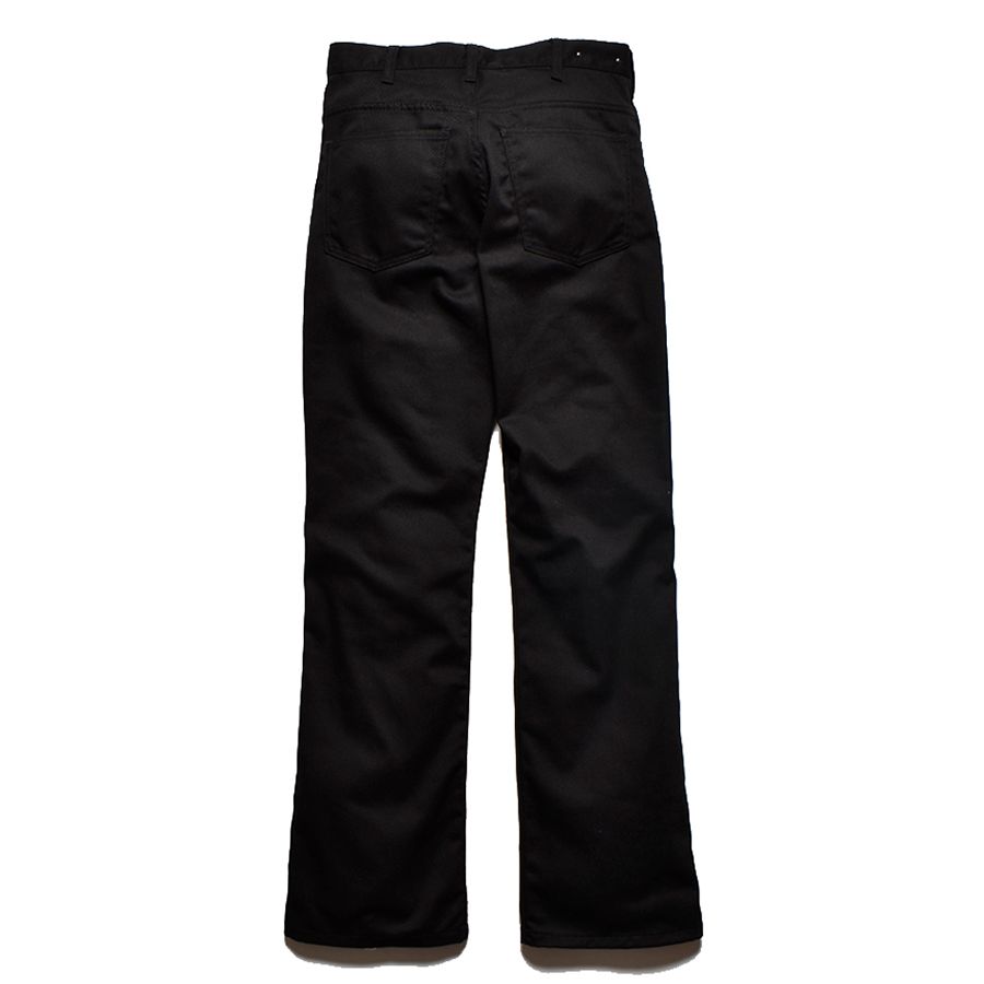 OC/RE Slim Flare 5pocket （BLK） / スリムフレアシルエット5ポケットパンツ （ブラック）