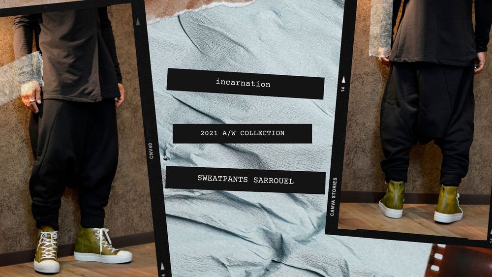 incarnation | A/W COLLECTION 【SWEATPANTS SARROUEL】