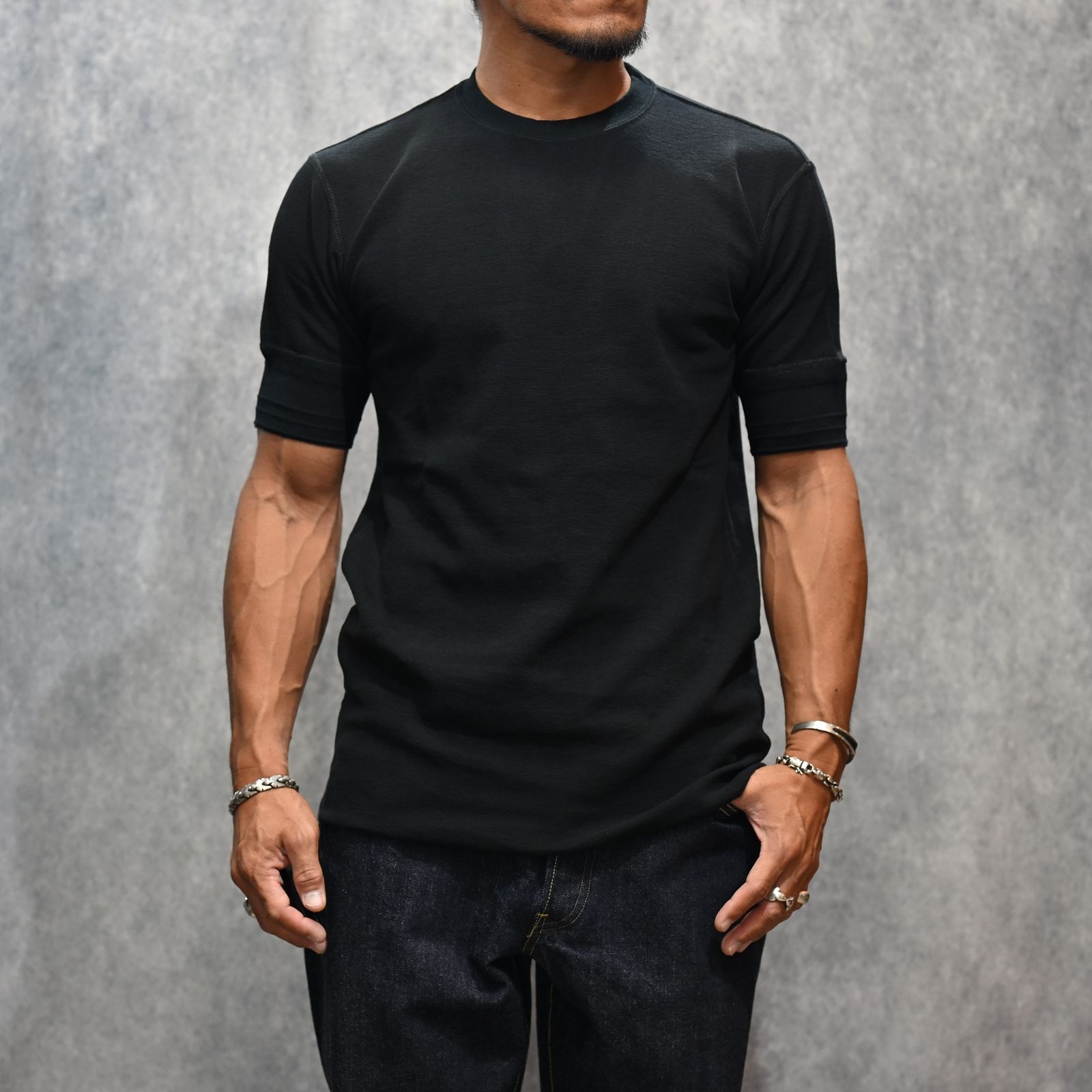 Thermal Crewneck T-SH （BLK） / サーマル Tシャツ （ブラック） / 2508-4003