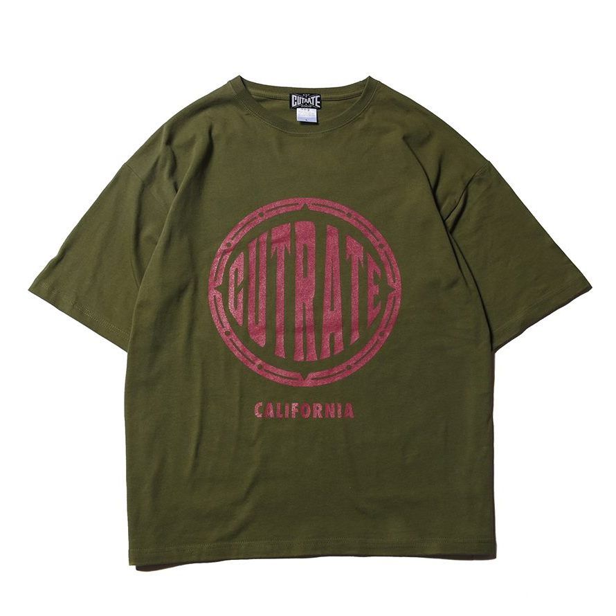 CUTRATE BEACH CITY CA DROPSHOULDER S/S -T-SHIRT (CITY GREEN)