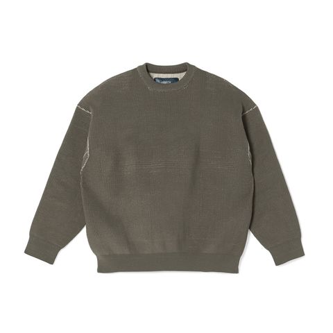 EXCHANGE SERVICE TOPS KNIT （MIX GRAY）｜リバーシブル ニット｜9252-KT02-016