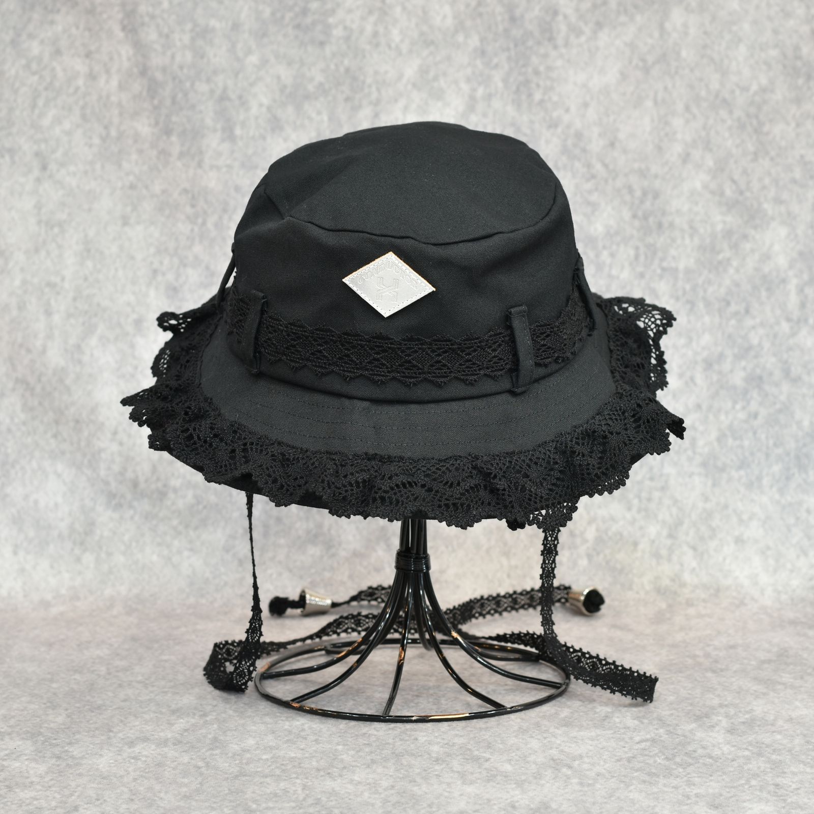 FRILL LACE BUCKET HAT (BK)｜フリルレース バケットハット｜PD26SAC01