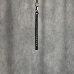 STUDS LEATHER SHORT KEY RING (BLACK) / スタッズ レザー ショート キーリング