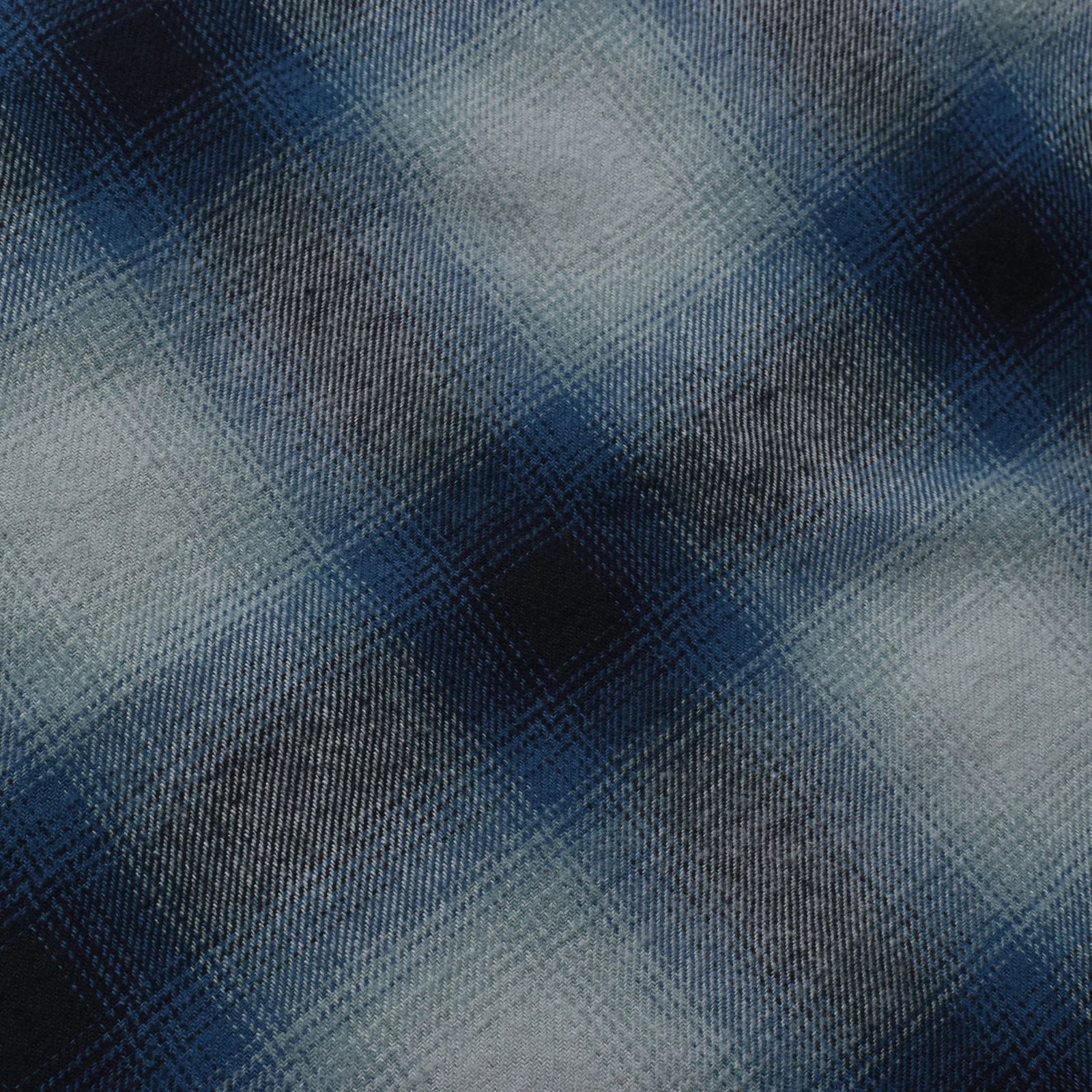 C.Flannel Ombre Open Collar SH （BPT）｜コットンフランネル オンブレーチェック オープンカラーシャツ｜2509-5004