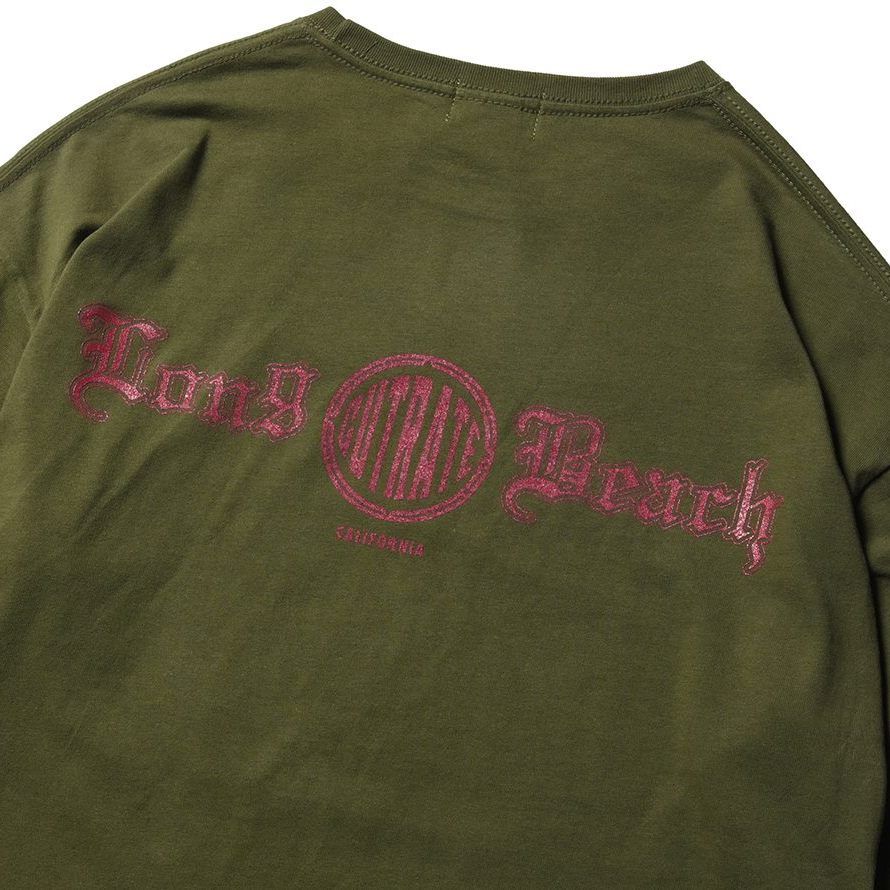 CUTRATE BEACH CITY CA DROPSHOULDER S/S -T-SHIRT (CITY GREEN)