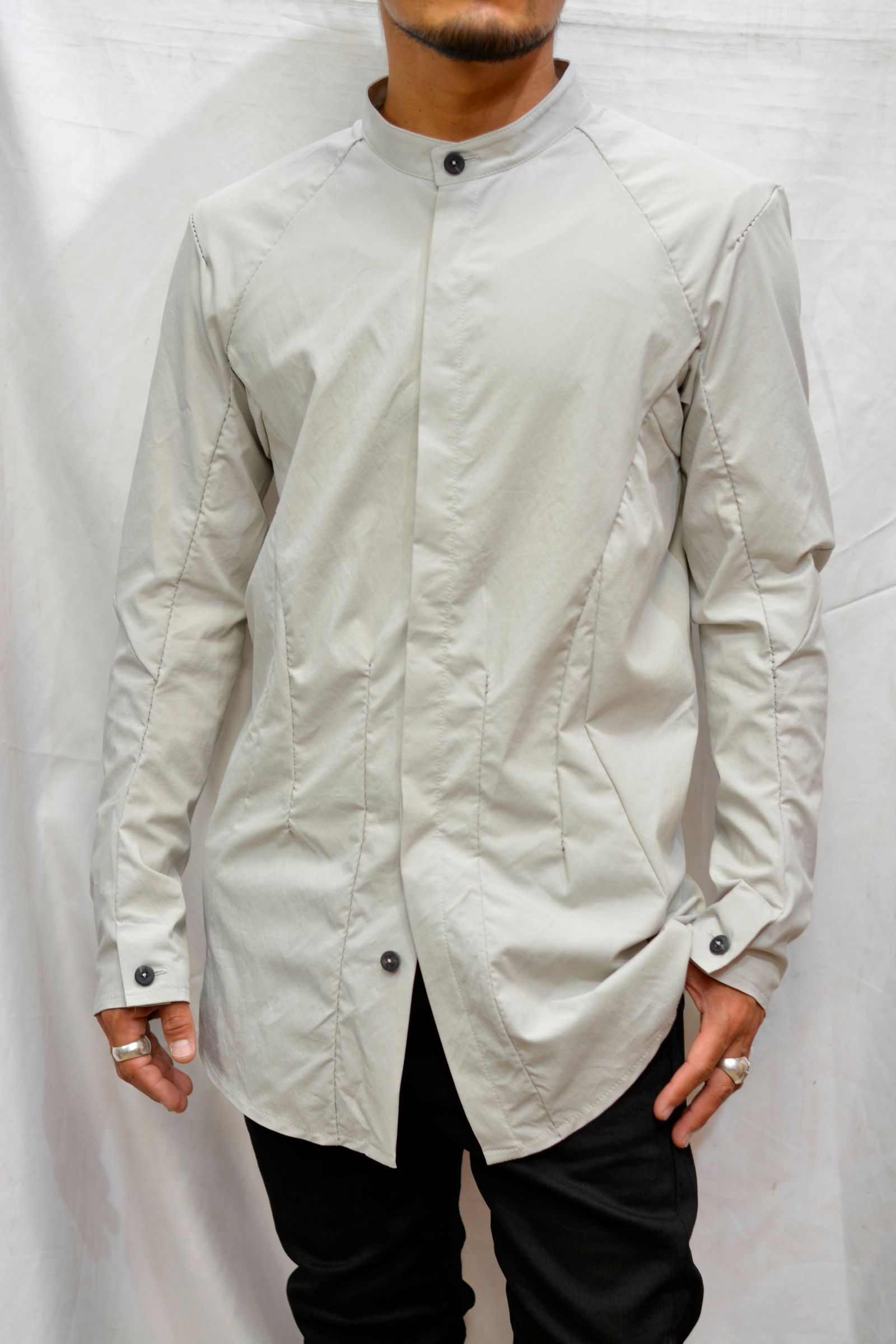 STAND COLLAR SHIRT B/D UNLINED JS-1