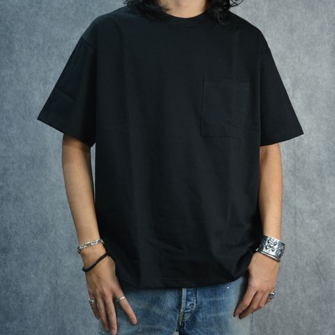 Standard Crewneck T-SH （BLK） / ポケット Tシャツ （ブラック）