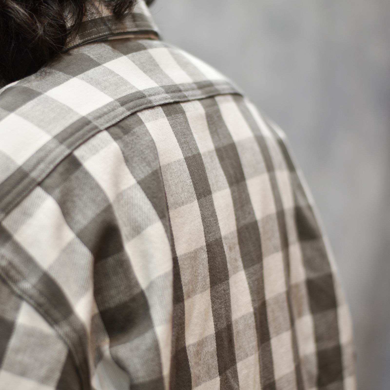 VINTAGE TYPE BLOCK CHECK SH (BLACK / WHITE)｜ブロックチェックシャツ｜CL-26SS006