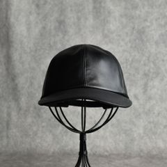 Steerhide Curved Visor Cap "LAPHROAIG" (BLACK) / ステアハイド キャップ