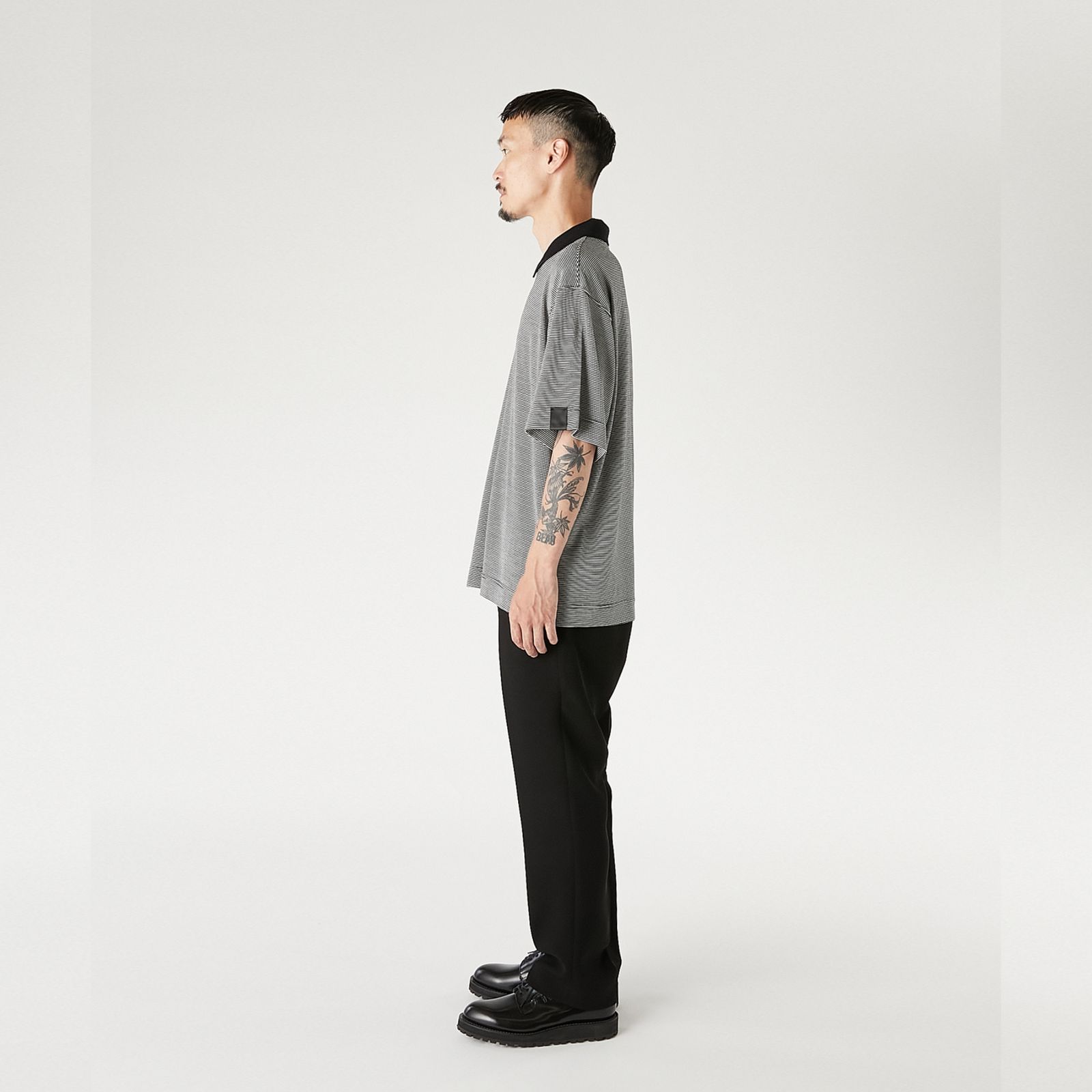 POLO SHIRT （BK BORDER / ブラックボーダー）｜ポロシャツ｜2261-CS57-019