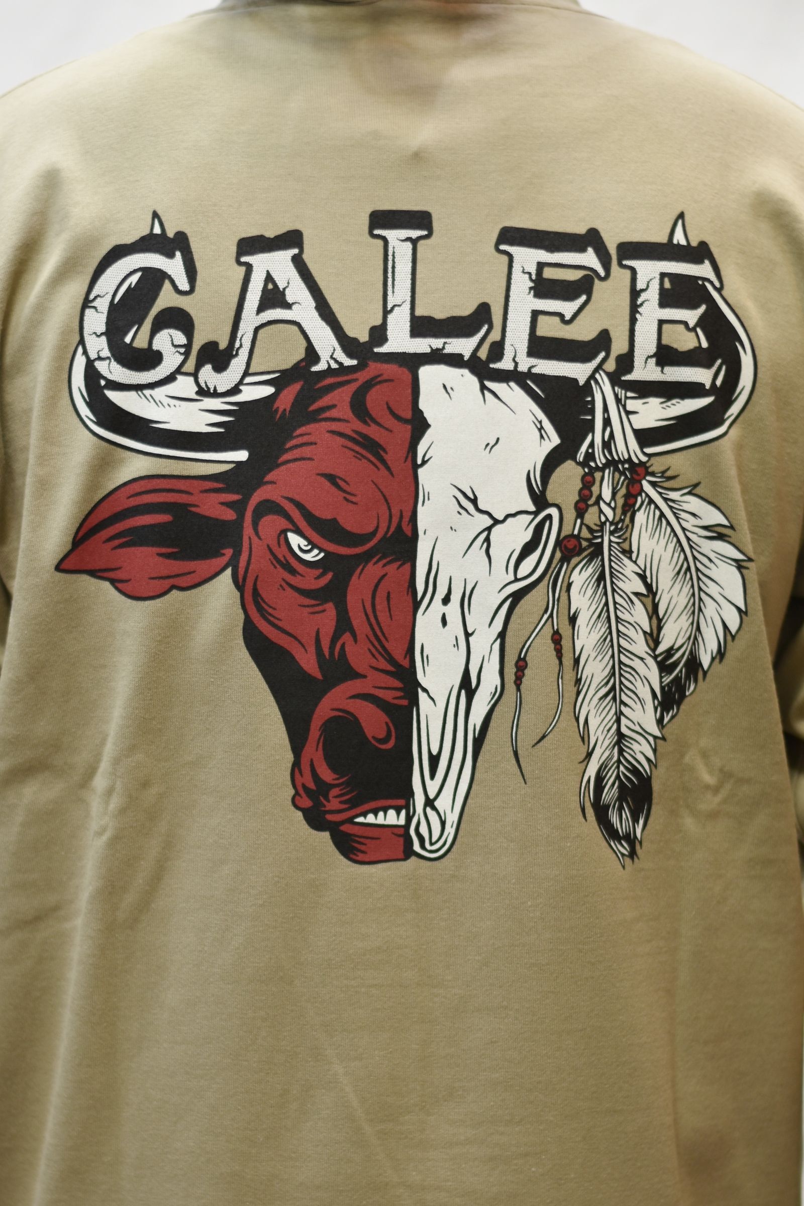 MULTI PRINT L/S TEE (BEIGE)