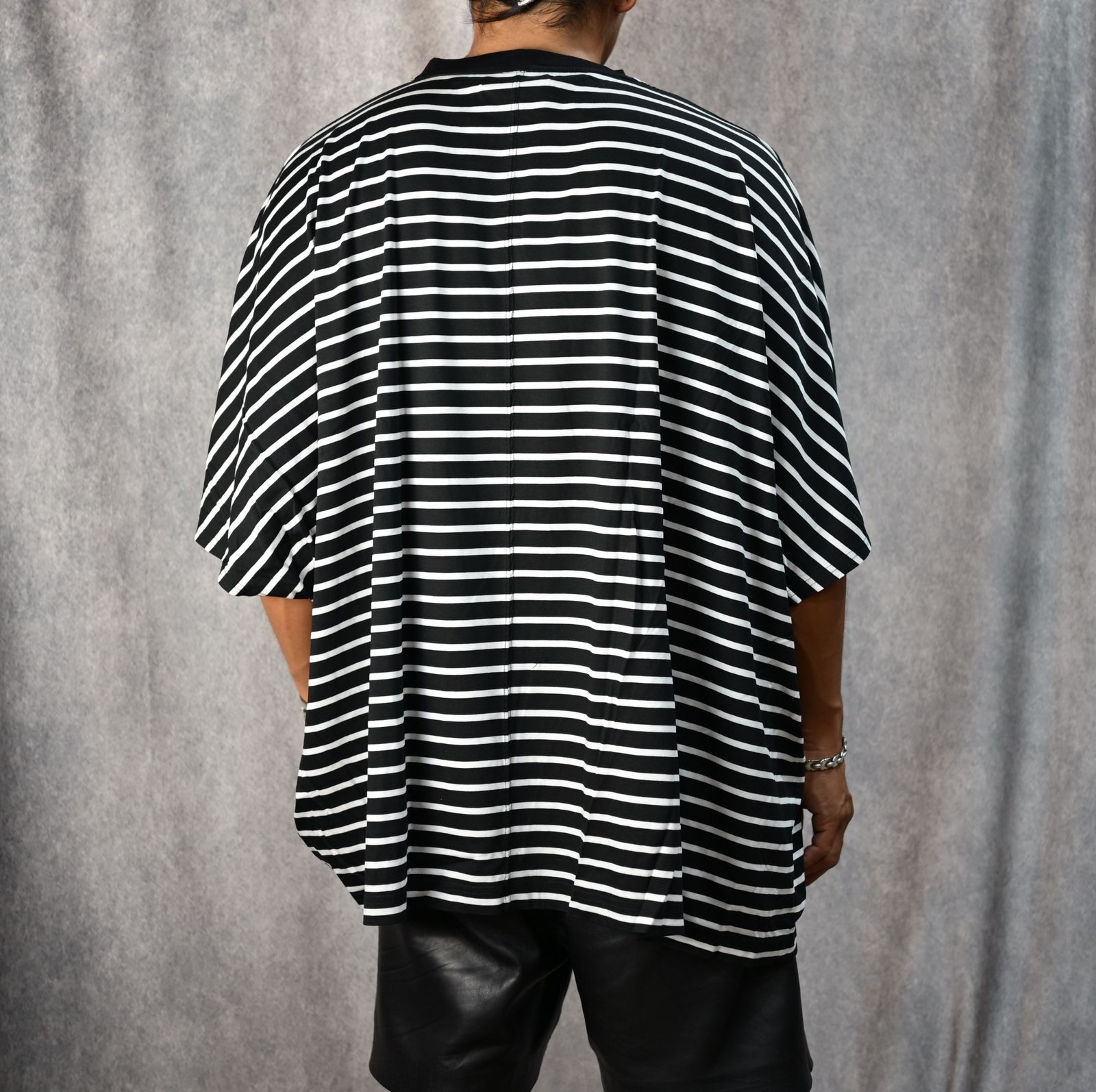 Square Big Border T-SH （BLK） ビッグボーダーTシャツ （ブラック）