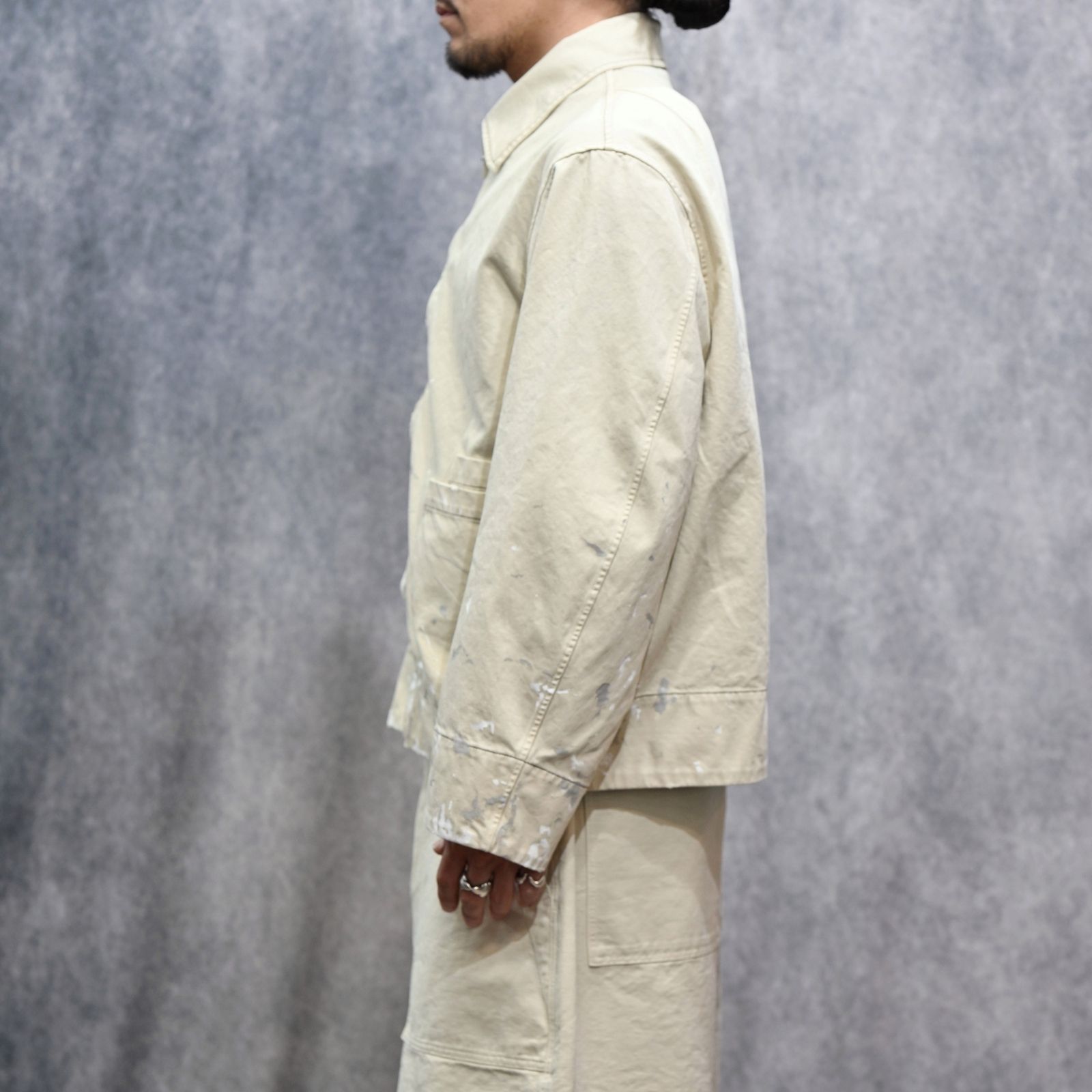 FULL ZIP CHINO BLOUSON (OFF WHITE / オフホワイト) チノブルゾン｜2601013