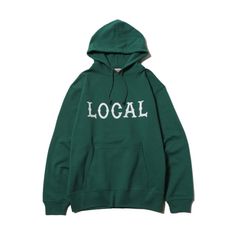 CLASSIC LOCAL LOGO PULLOVER HD (GREEN) / クラシック ローカル ロゴ プルオーバー フーディー パーカー