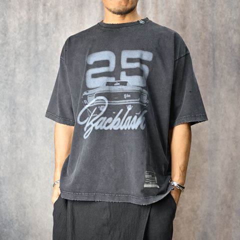 ［25周年記念］ × Maison MIHARA YOSUHIRO 硫化染めTシャツ （BLACK / ブラック） MB-25-SH-03C