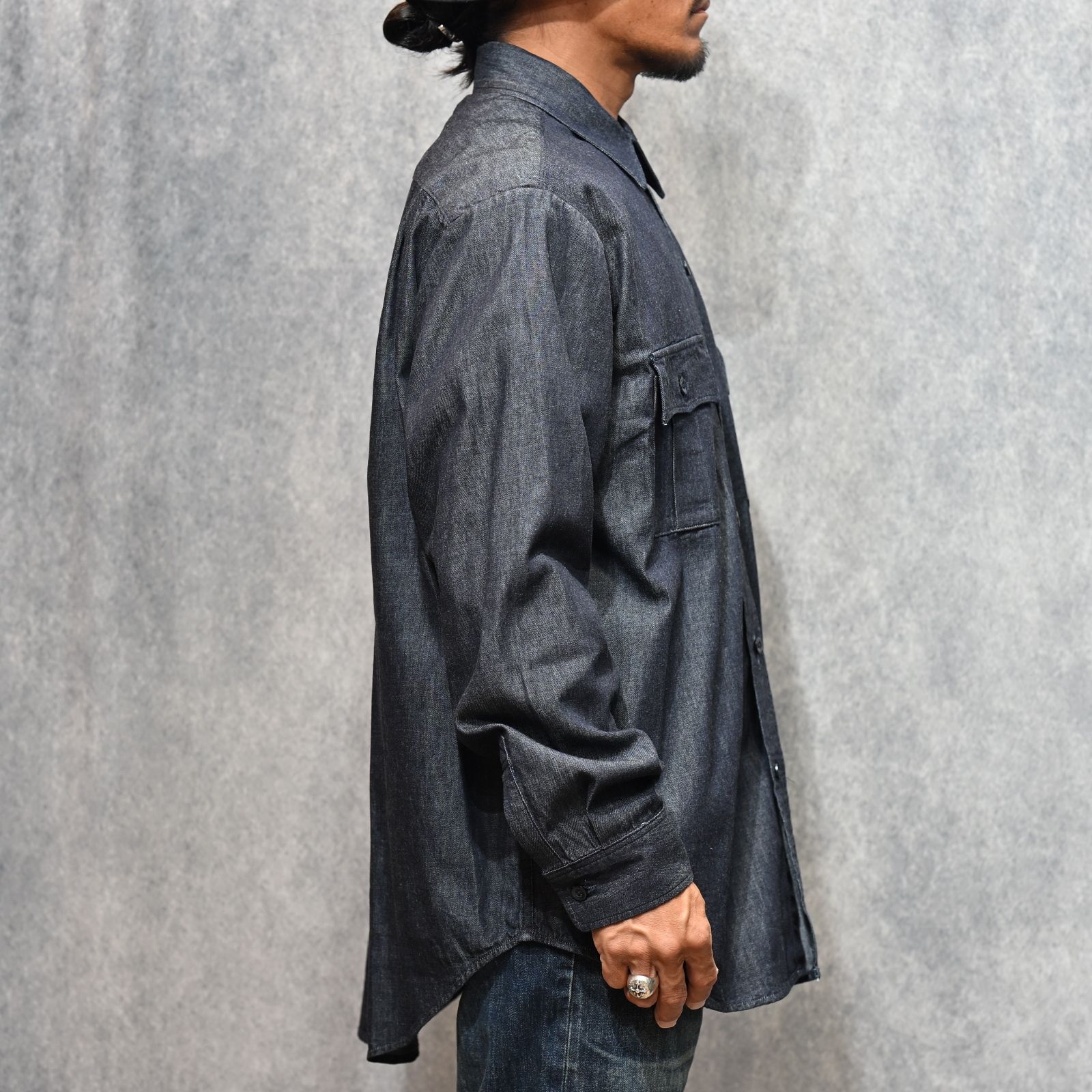 Denim Military SH （OWS） / デニムシャツ （インディゴ）｜2509-5001