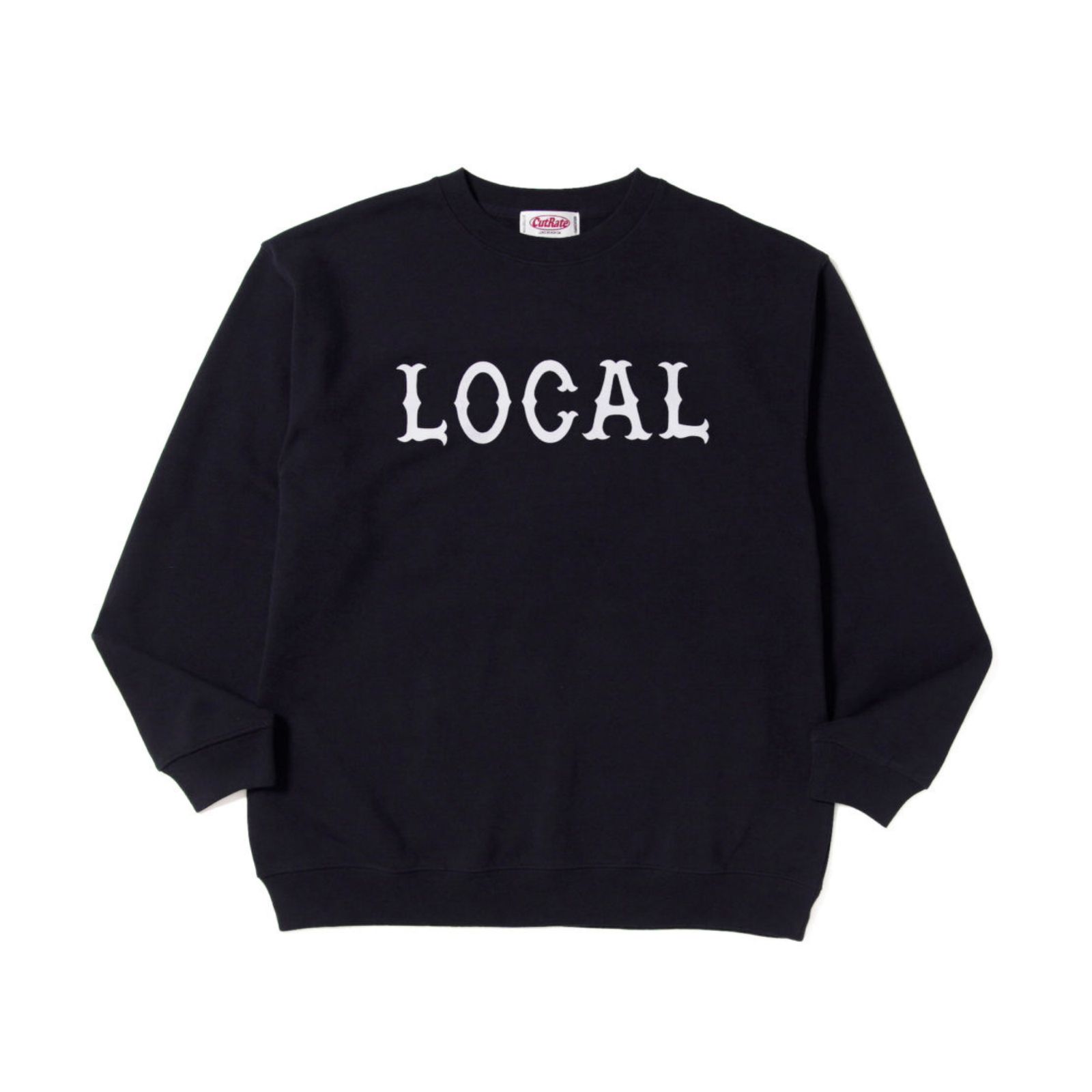 LOCAL CREW NECK SWEAT (NAVY)｜プリント スウェット トレーナー｜CR-26SS008