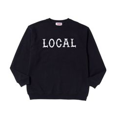 LOCAL CREW NECK SWEAT (NAVY)｜プリント スウェット トレーナー｜CR-26SS008