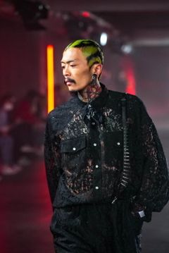 FLOWER LACE WEATERN SHIRT (BK)