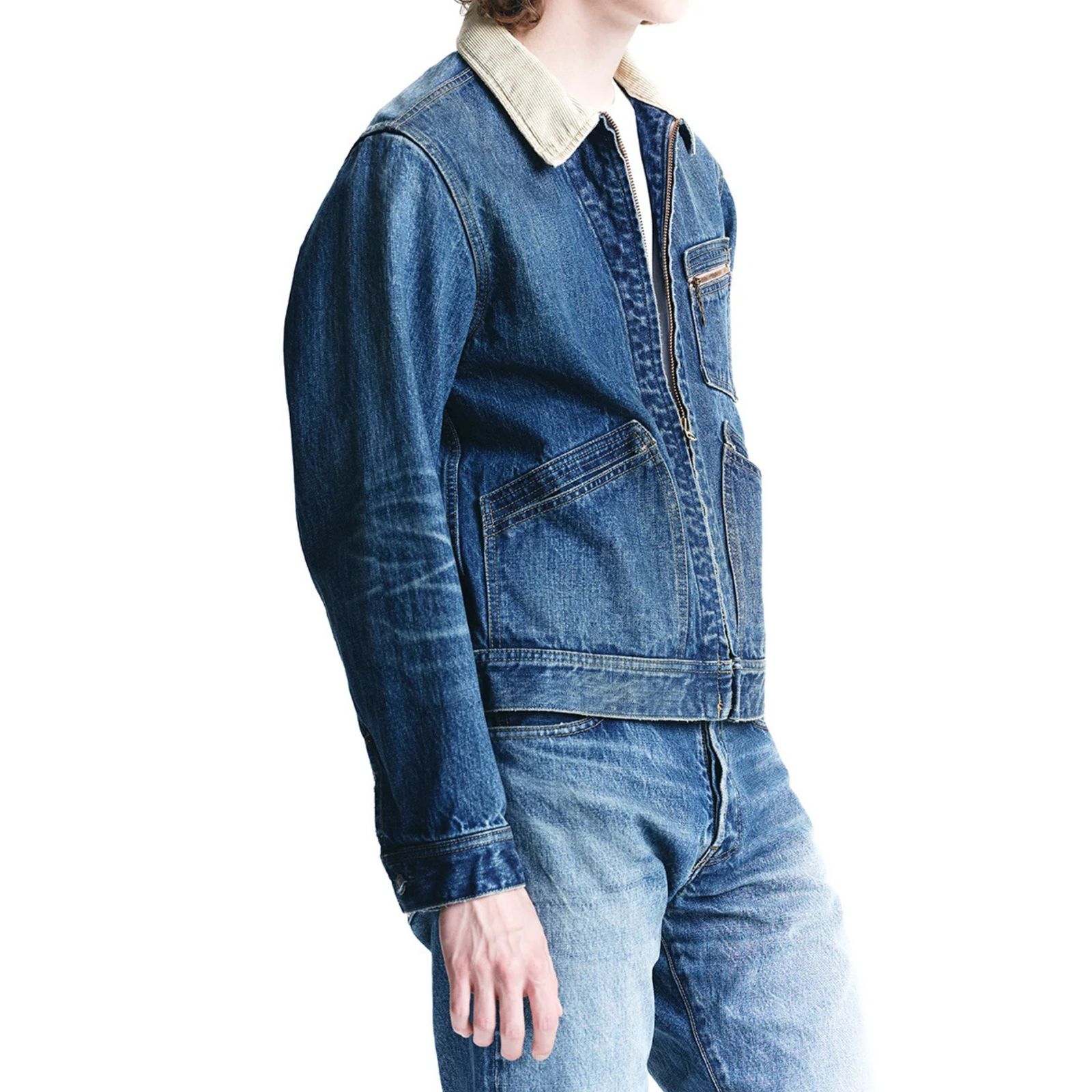 Denim Zipup Trucker Jacket  （USD / インディゴ）｜トラッカージャケット｜MDFBF09801