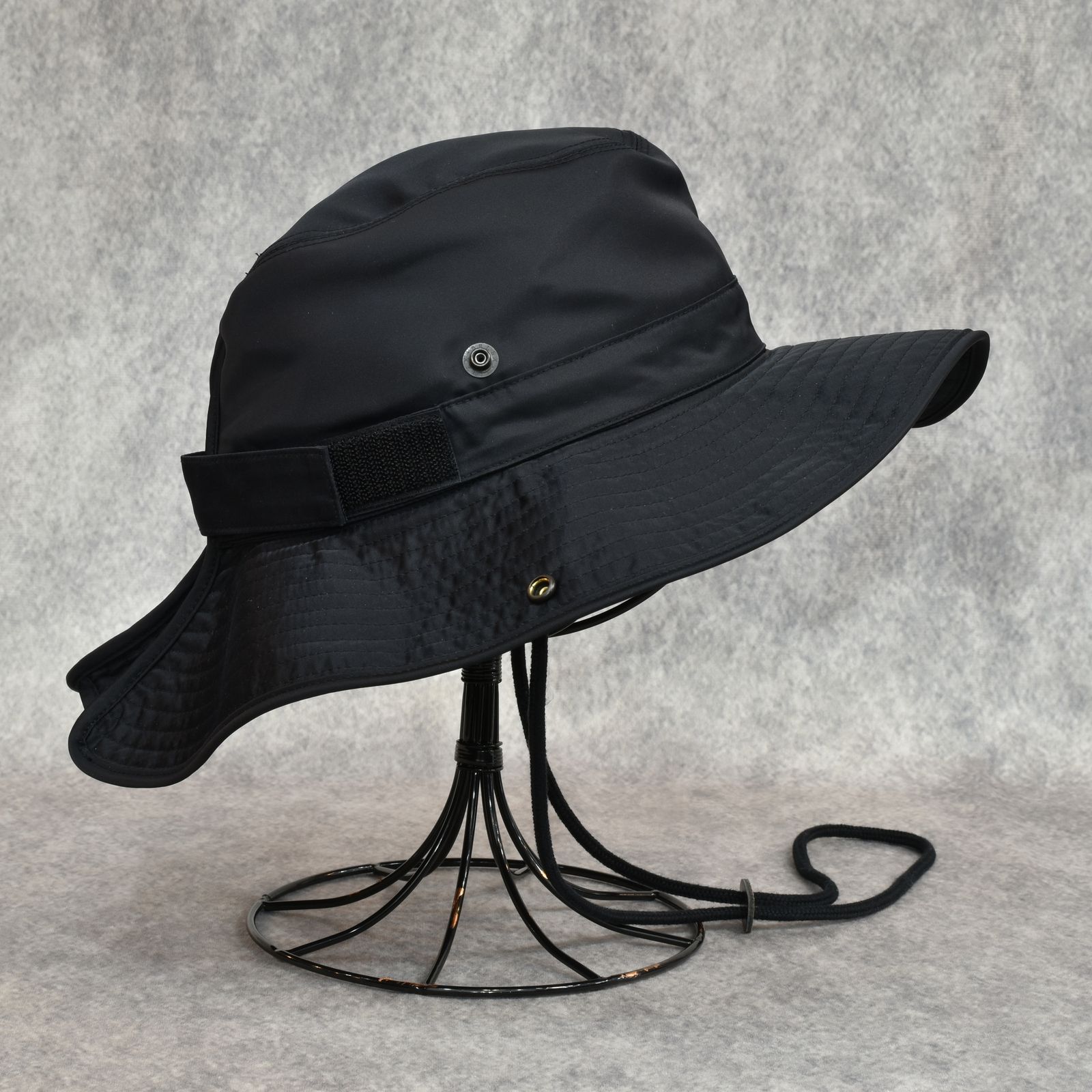 French Boonie Hat "FROGMAN" (BLACK)｜ブーニーハット｜Y01017