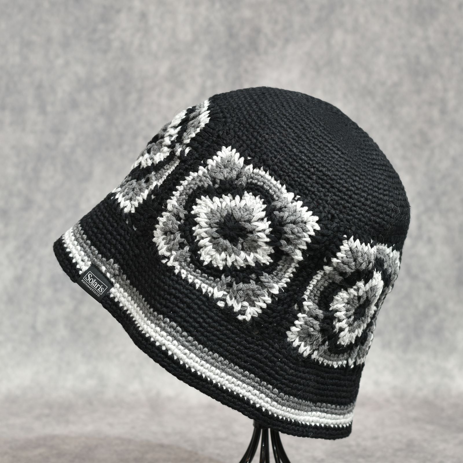 再入荷｜Crochet Hat "SUNBIRD" (BLACK)｜クロシェハット｜X01001