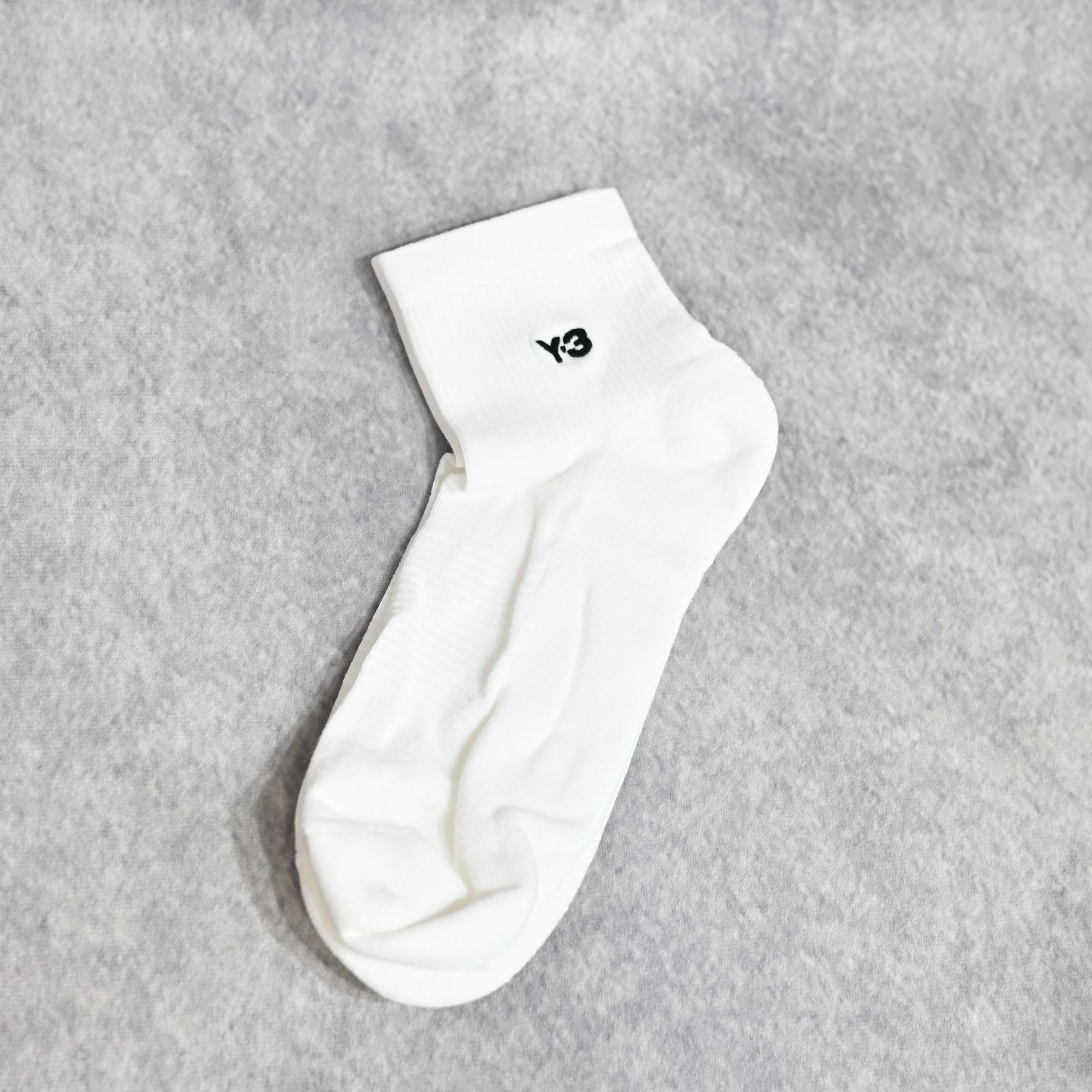 Y-3 CLASSIC LOW SOCKS （WHITE） / ストライプ ソックス （ホワイト）JZ-6274