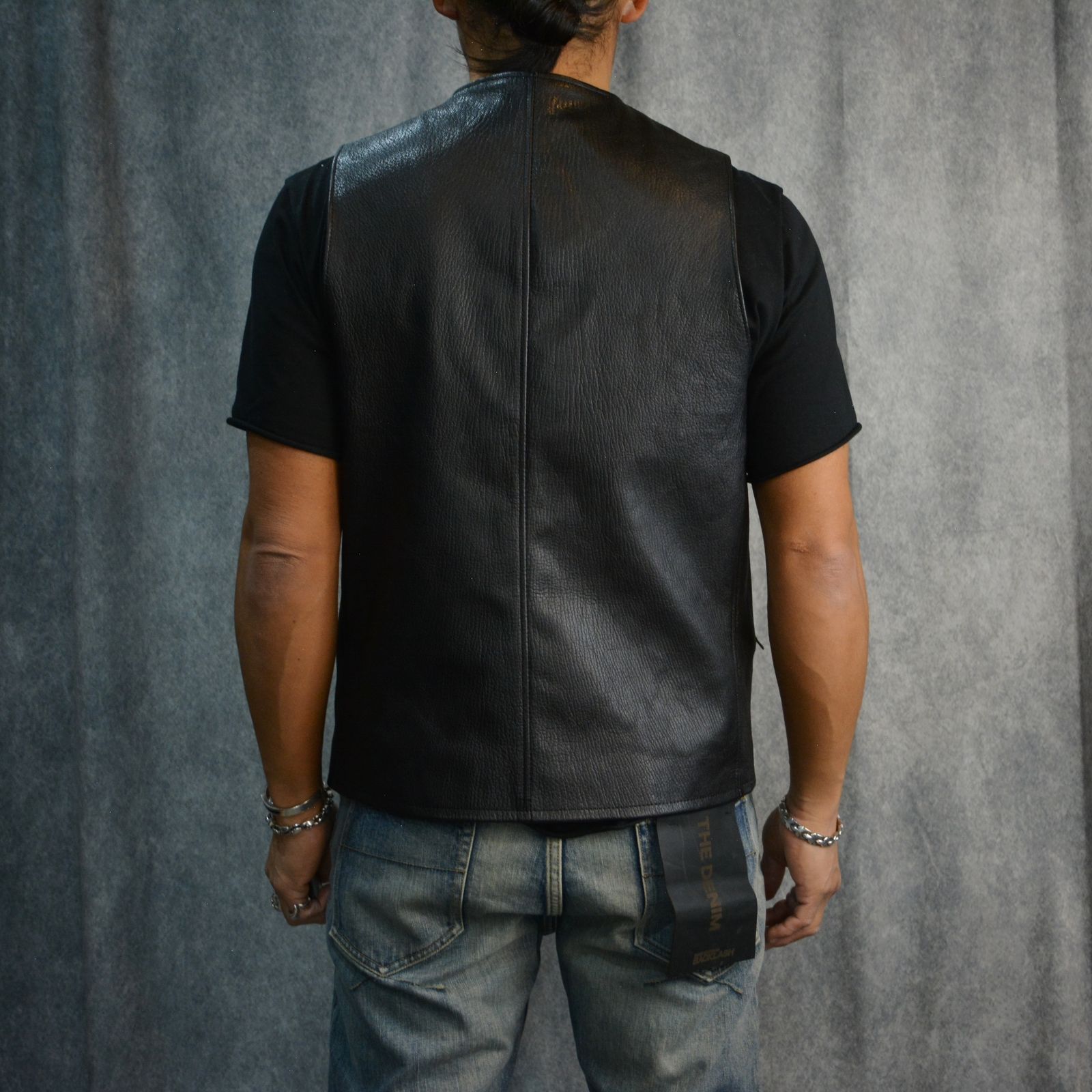 ゴートタンニン レザー ベスト （BLACK）